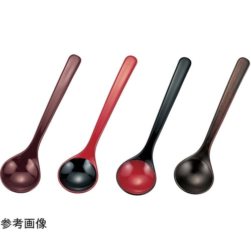 お玉スプーン 17cm 朱内黒塗 481