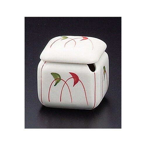 陶)七味入れ赤絵露草 80501660