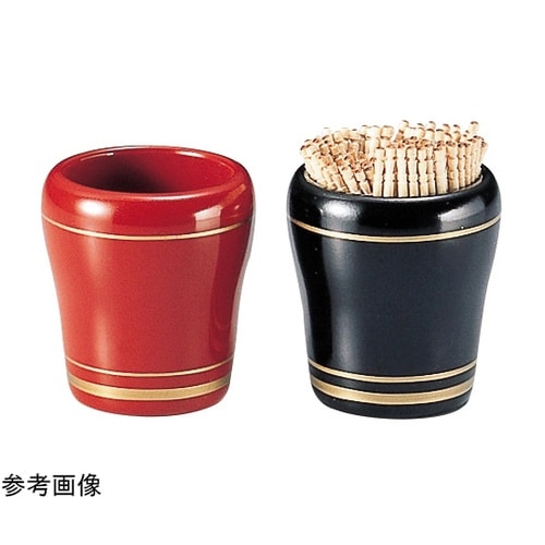 まゆ型楊子入 朱に金ライン 821550