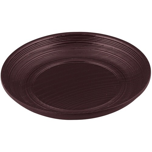 3.6寸 日の出茶托 溜 8591550