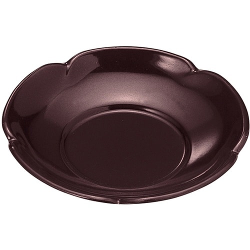 3.6寸 梅無地茶托 溜(全面塗) 75