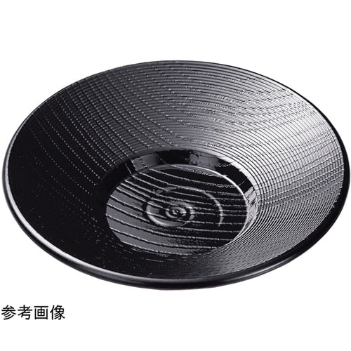 3.8寸 千筋木目渦茶托 黒 81015