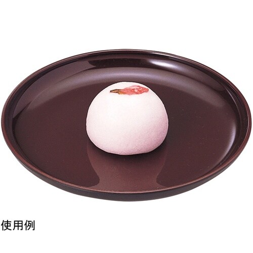 5寸 大和銘々皿 表溜塗 7500077