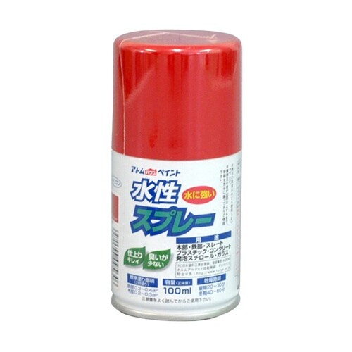 水性スプレー 100mL スカーレット