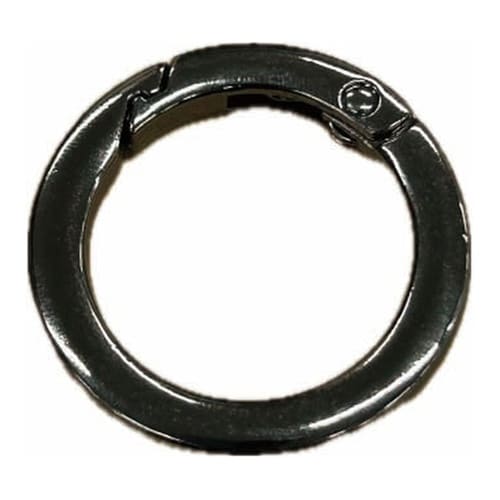 丸型カラビナ ガンメタ 35mm BK−