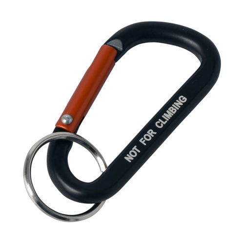 アルミカラビナ 6×60mm ブラック