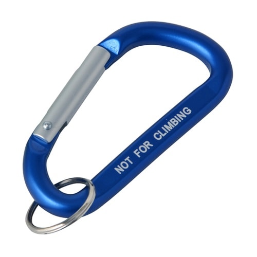 アルミカラビナ 8×80mm ブルー X