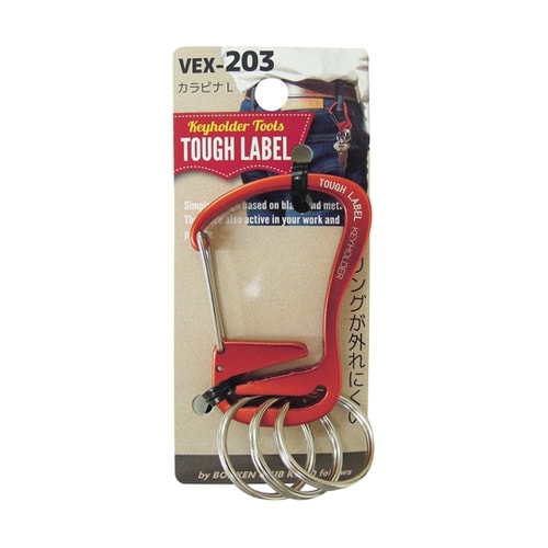 TL カラビナ L 赤 VEX−203