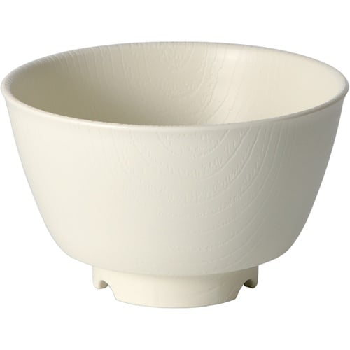 木目 持ちやすい茶碗 クリーム NBLS