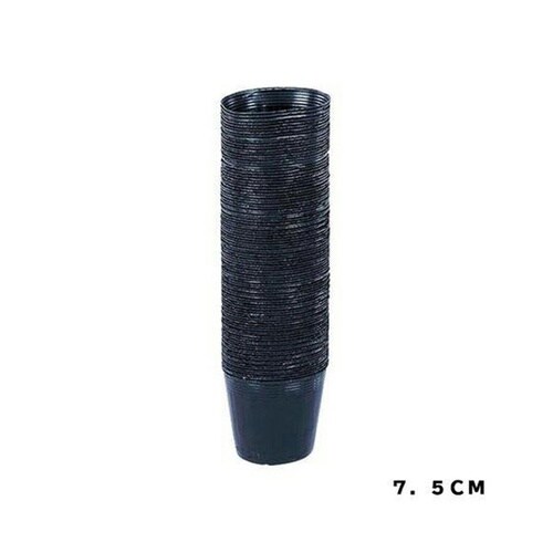 ポリ鉢 黒丸100P 7.5cm