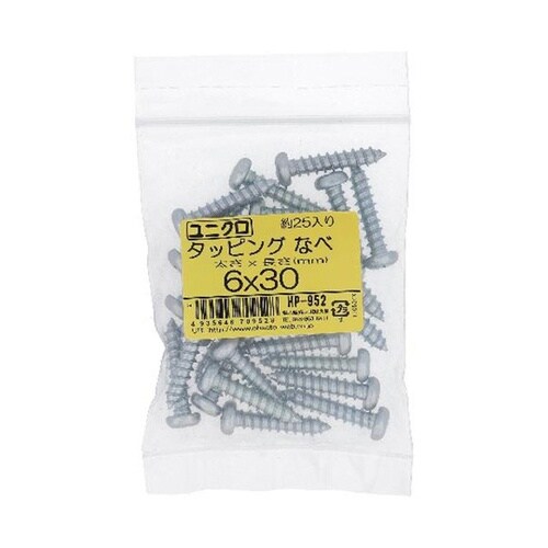 ユニクロタッピング ナベ 6X30 25