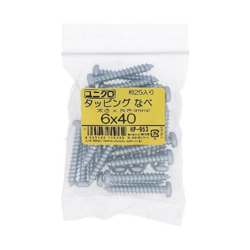 ユニクロタッピング ナベ 6X40 25