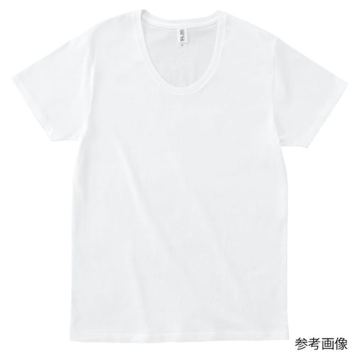 スリムフィットUネックTシャツ ホワイト