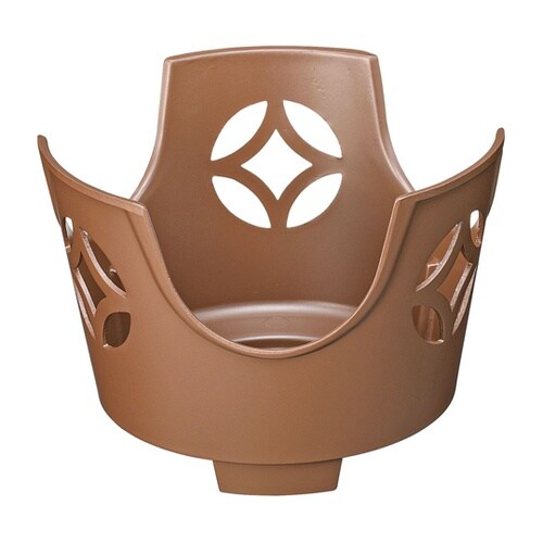 丸こんろ 七宝素焼き茶(大) M10−7