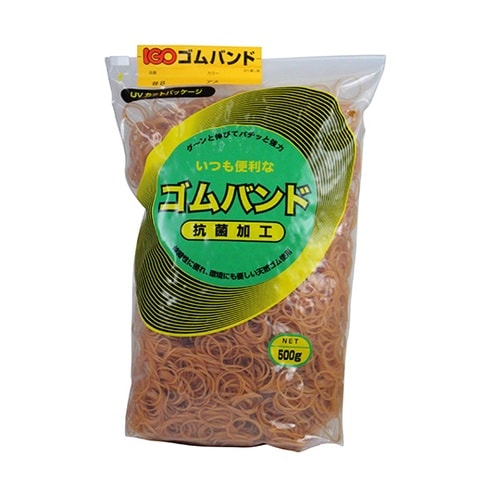 ゴムバンド #8並 500g アメ色 R
