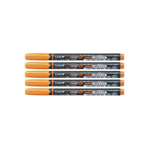 蛍光マーカー 蛍コート80 橙 5本パッ