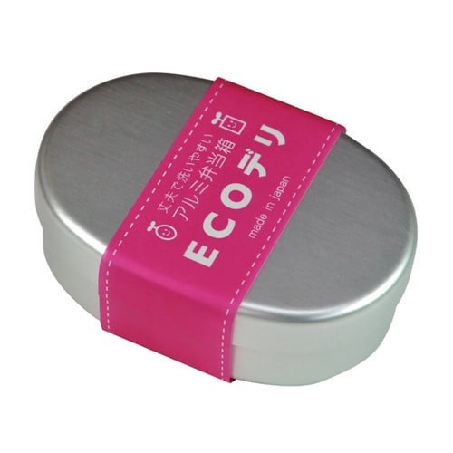 ECOデリ アルミ弁当箱 小判型内フタ付