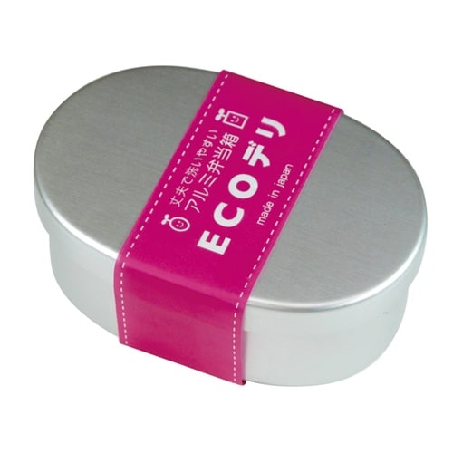 ECOデリ アルミ弁当箱 小判型内フタ付