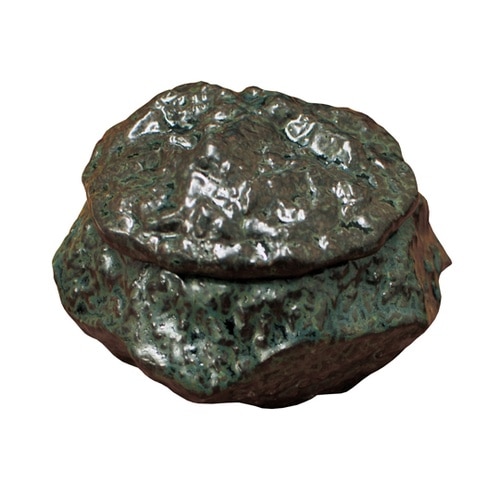 岩石 薬味入れ(フタ付き)青 79409