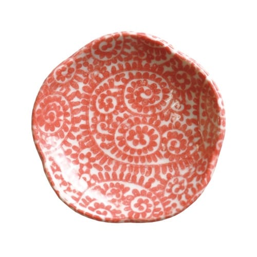 プチ風水・盛塩小皿(花型)うずうず 88
