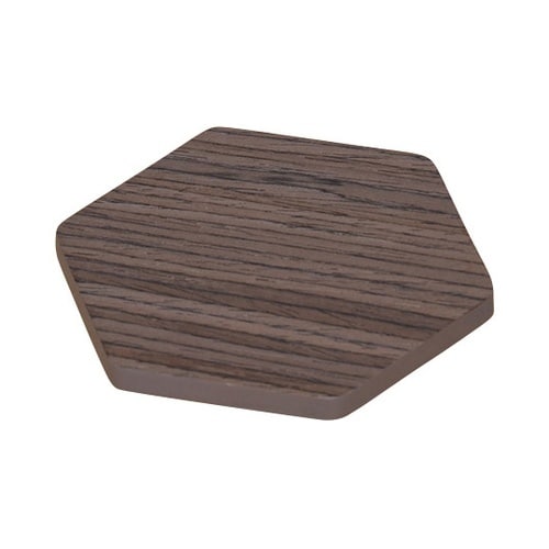 六角 コースター ウォルナット 5281