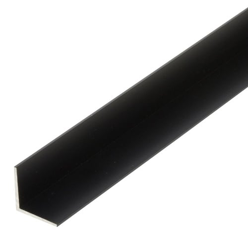 アルミアングルAブラック 1m 1.0×