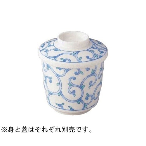 蒸し碗 大(蓋)彩唐草(さいからくさ)