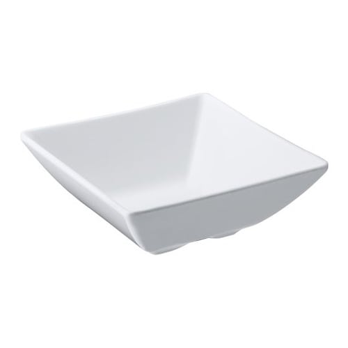 12cmスクエア小鉢 白 KD−303−