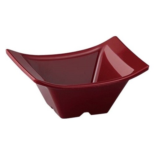 ワープスクエア小鉢 真紅(しんく) KD