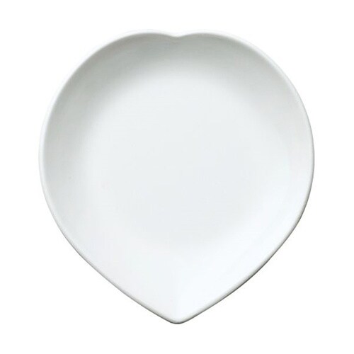 14cmハートプレート 白 MC−57−