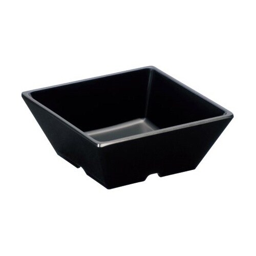 10cmスクエア小鉢 黒 SS−24−B