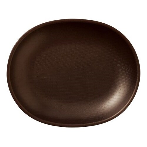 16cmオーバルプレート ダークブラウン