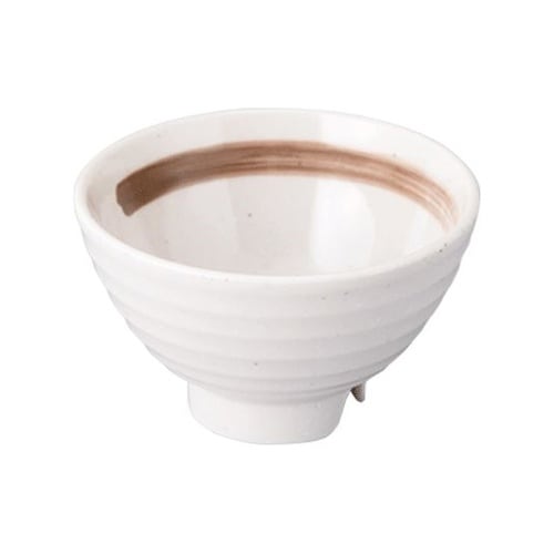 ロクロ飯碗 小(身)渦刷毛目(うずはけめ