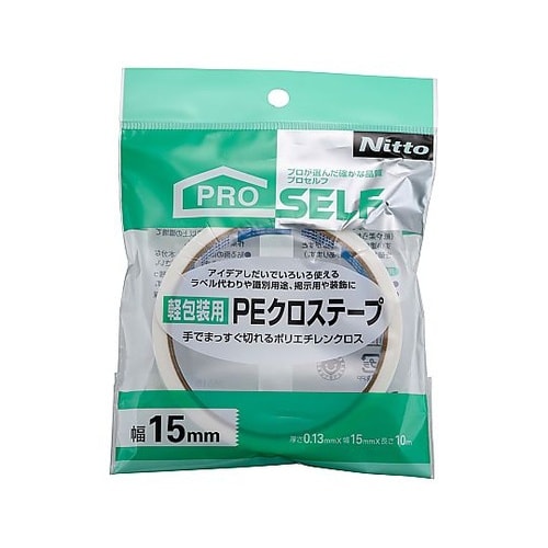 ニトムズ 軽包装用PEクロステープ 白