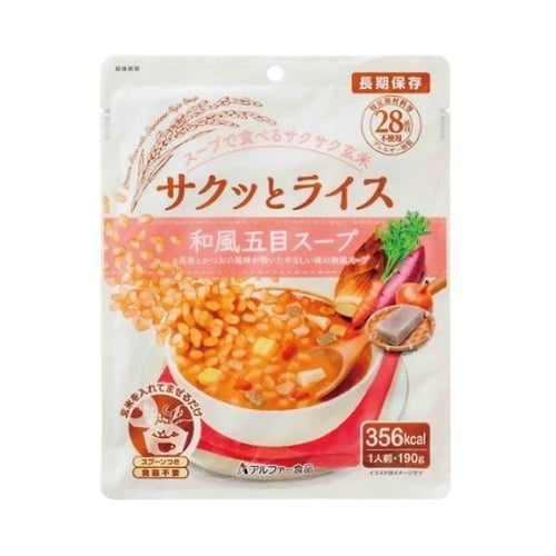 サクッとライス 40食入 和風五目スープ