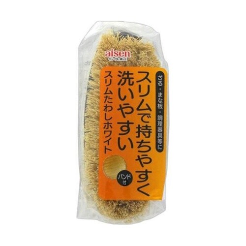 たわし スリムタワシホワイト バンド付き