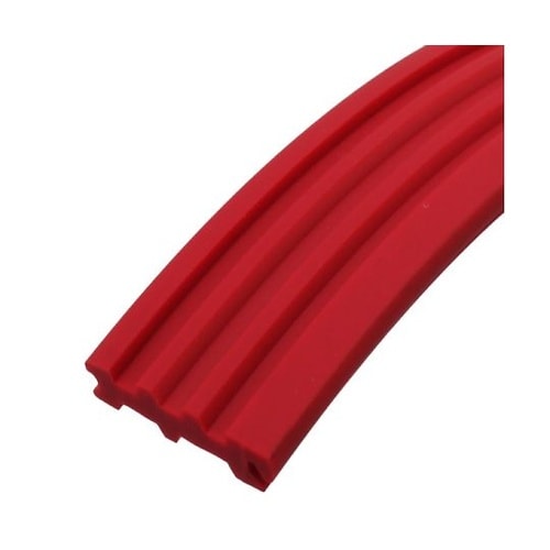 充填タイヤ オレンジレッド 金具35巾用