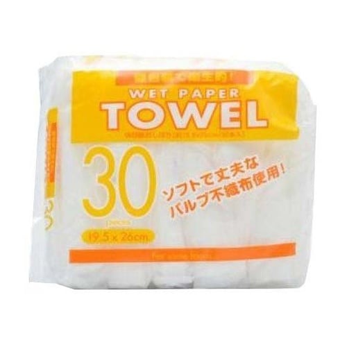 使い捨て 紙おしぼり 丸型 30個入