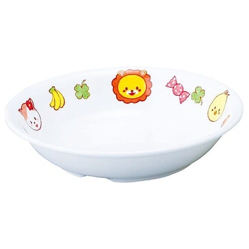 メラミン子供食器 みんなともだち。深皿