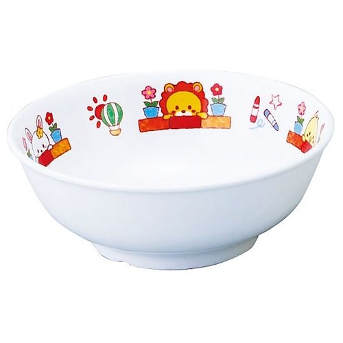メラミン子供食器 みんなともだち。丼 Y