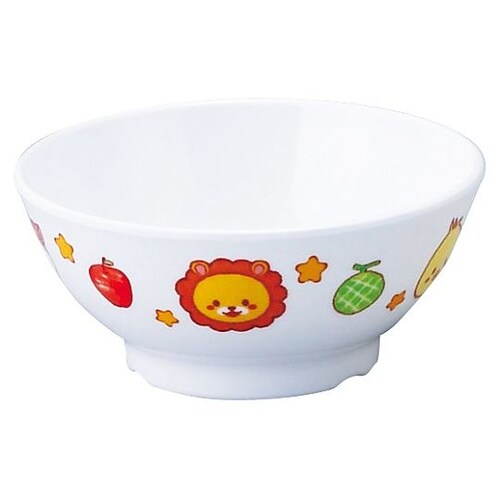 メラミン子供食器 みんなともだち。飯碗