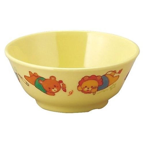 メラミン子供食器 みんなともだち。汁椀