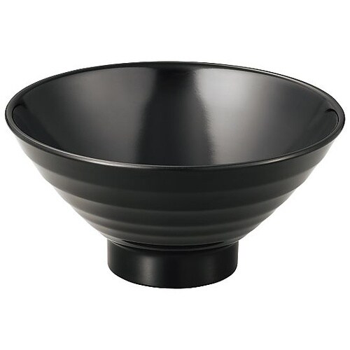 メラミン 和食器 飯椀 身 BL−4 黒