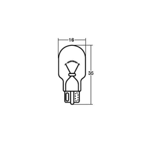 ブリスター電球 12V16W 2個入り