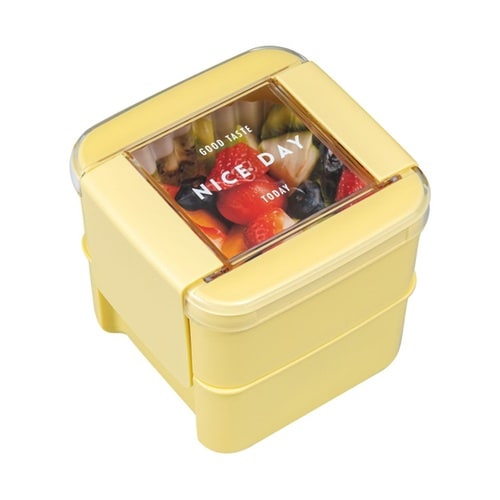 お弁当箱 イージーケアランチスクエア2段