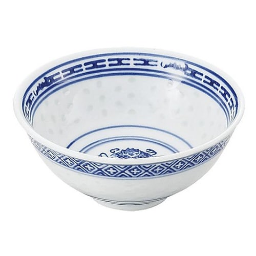 ホタル陶器深型飯碗 5インチ(花) 31