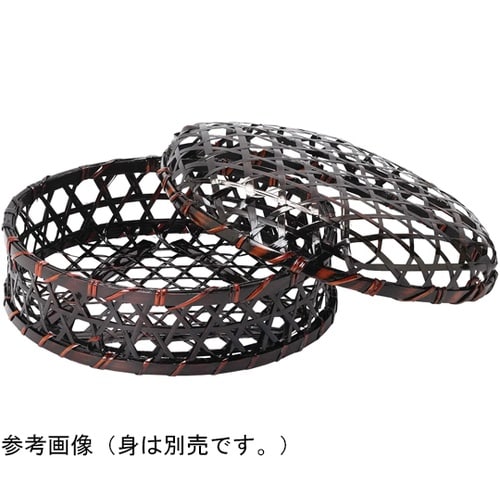 溜塗オードブル篭 蓋(尺2寸用) 235