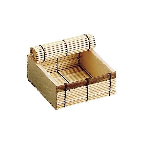 すだれ小箱 白竹(大) 38554