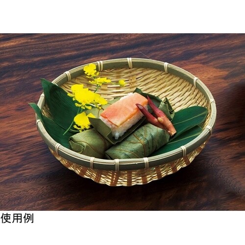 おわん型竹ザル 白 22cm 22557