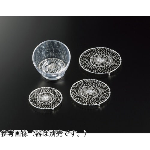 ステンレス手編み目皿 3寸 21607